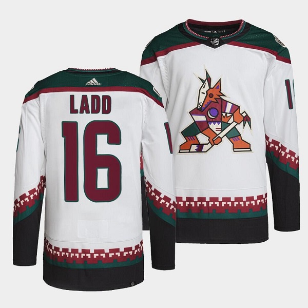 Men's Arizona Coyotes #16 Andrew Ladd White Stitched Jersey